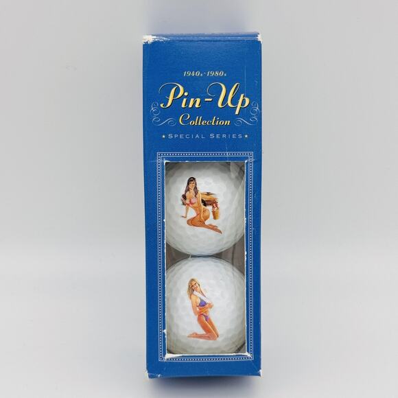 Pin Up Collection Special Series Golf Balls Novelty Set of 3 Collectible Gift - Picture 1 of 9